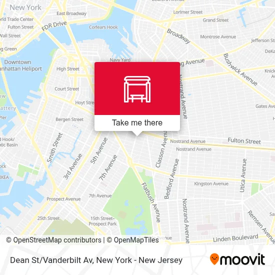 Dean St/Vanderbilt Av map