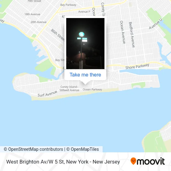 West Brighton Av/W 5 St map
