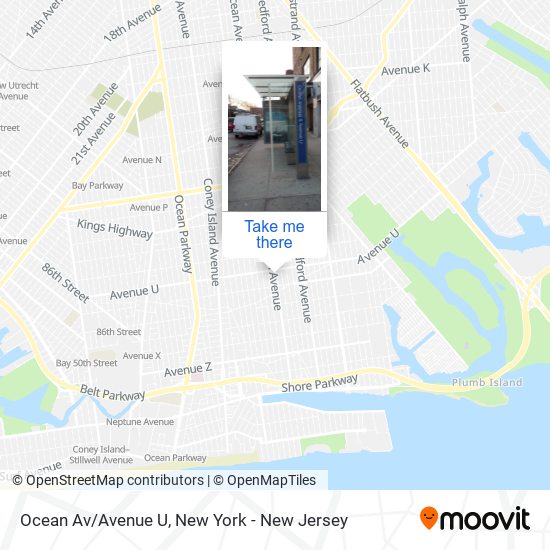 Mapa de Ocean Av/Avenue U