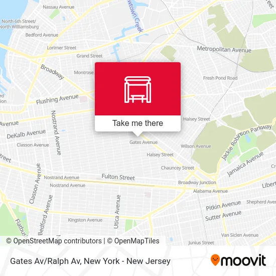 Gates Av/Ralph Av map