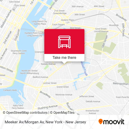 Meeker Av/Morgan Av map