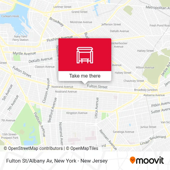 Fulton St/Albany Av map
