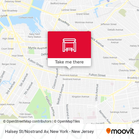 Halsey St/Nostrand Av map