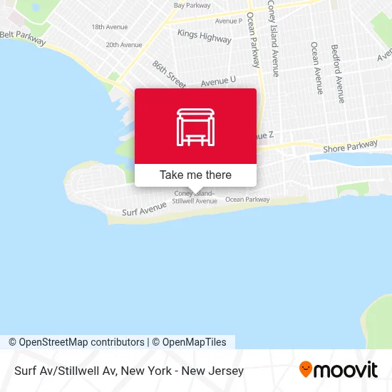 Surf Av/Stillwell Av map