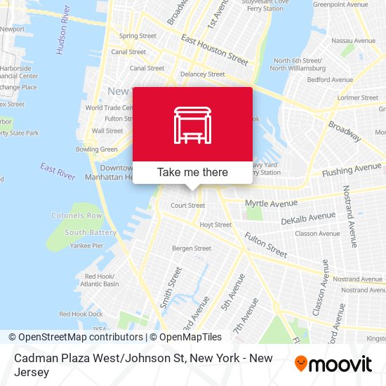 Mapa de Cadman Plaza West/Johnson St