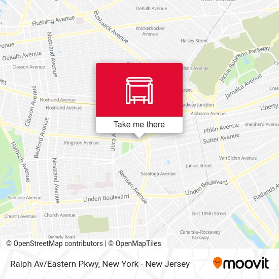 Ralph Av/Eastern Pkwy map