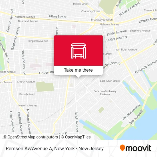 Remsen Av/Avenue A map