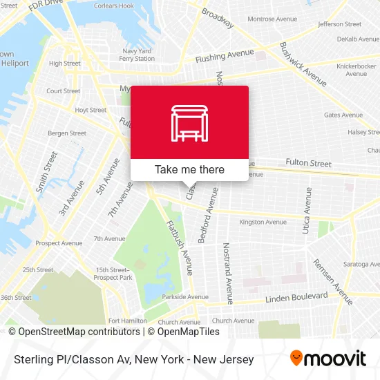 Sterling Pl/Classon Av map