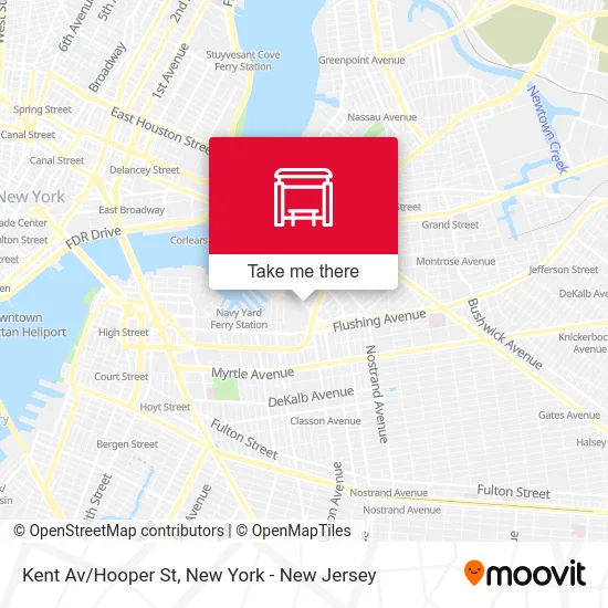 Kent Av/Hooper St map