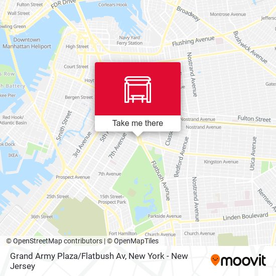 Grand Army Plaza/Flatbush Av map