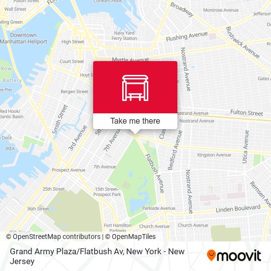 Mapa de Grand Army Plaza/Flatbush Av