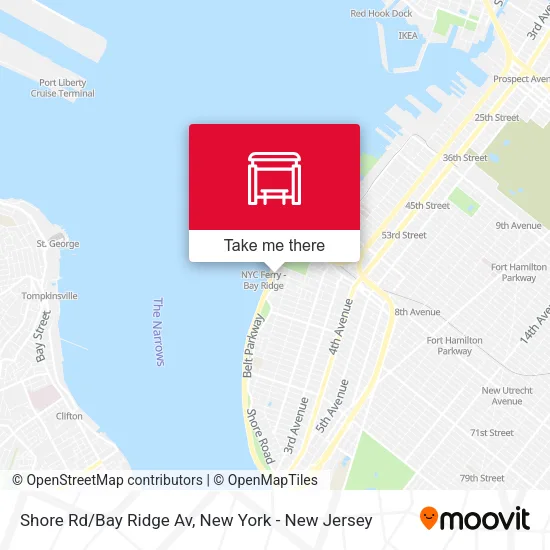Shore Rd/Bay Ridge Av map