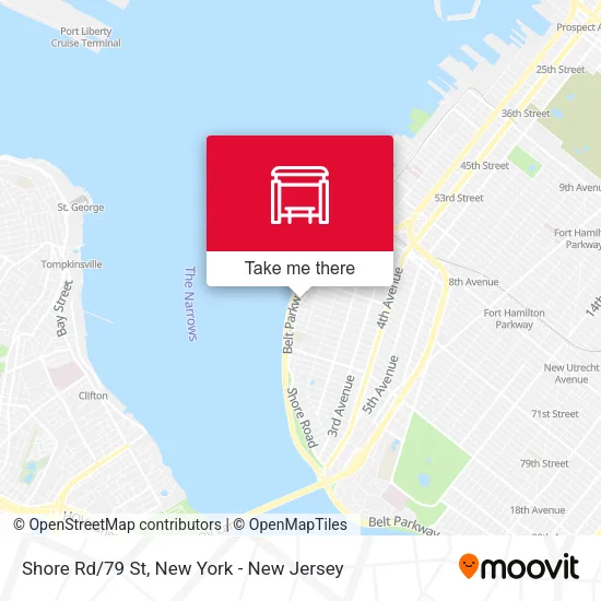 Shore Rd/79 St map