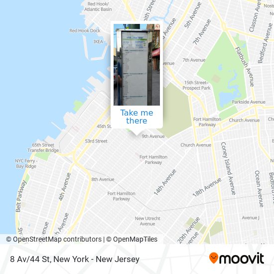 8 Av/44 St map