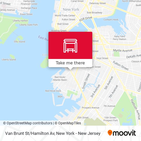 Van Brunt St/Hamilton Av map