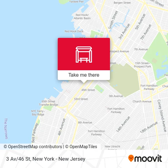 3 Av/46 St map