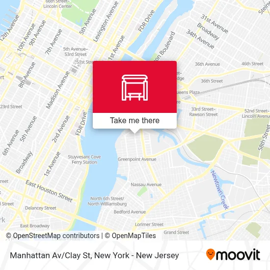 Manhattan Av/Clay St map