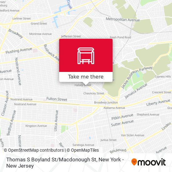 Mapa de Thomas S Boyland St / Macdonough St