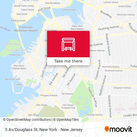 5 Av/Douglass St map