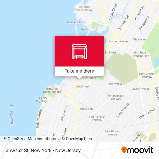 3 Av/52 St map