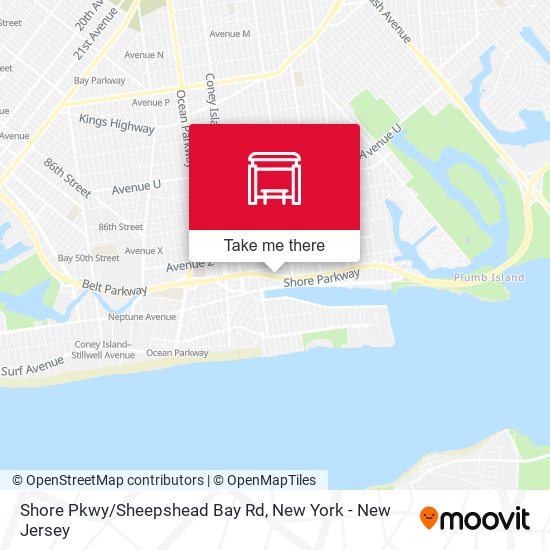 Shore Pkwy/Sheepshead Bay Rd map