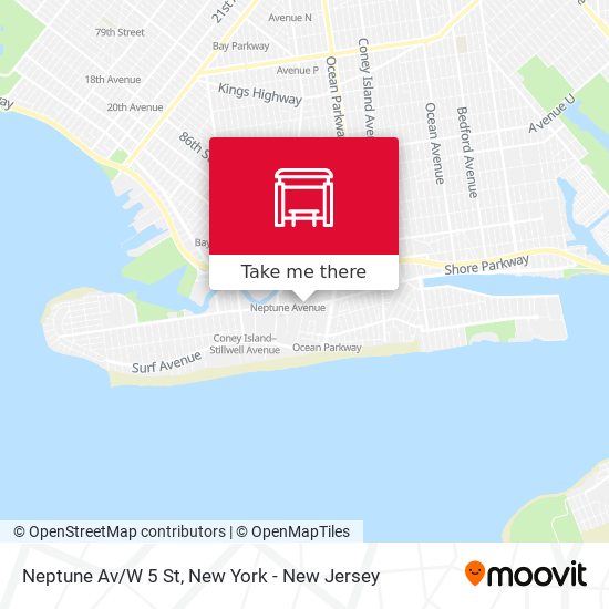Mapa de Neptune Av/W 5 St