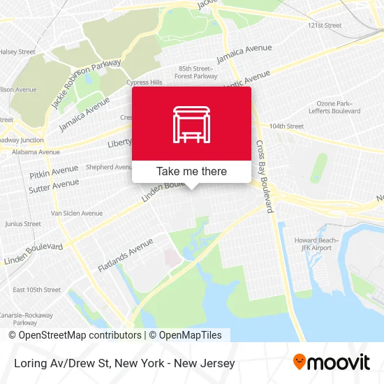 Loring Av/Drew St map