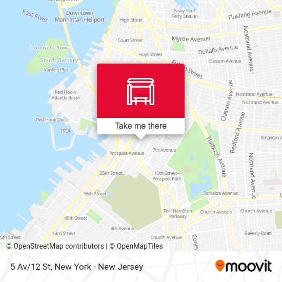 5 Av/12 St map