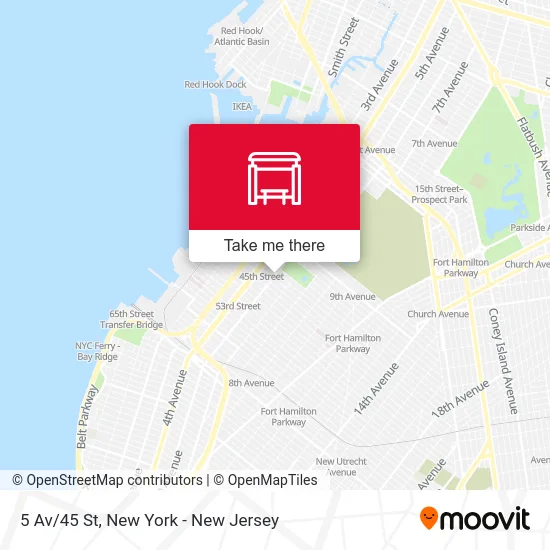 5 Av/45 St map