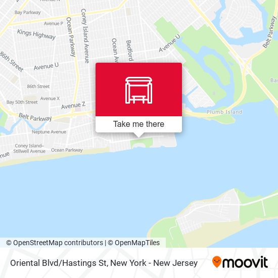 Mapa de Oriental Blvd/Hastings St