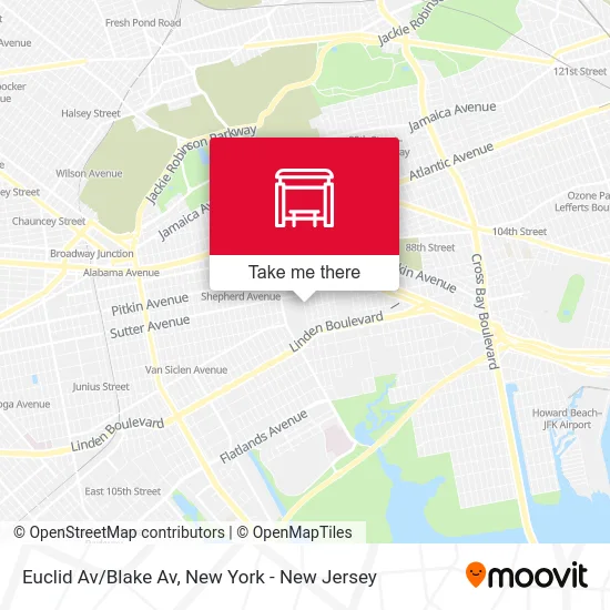 Euclid Av/Blake Av map