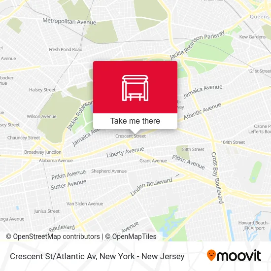 Crescent St/Atlantic Av map