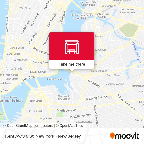 Kent Av/S 6 St map
