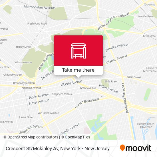 Crescent St/Mckinley Av map