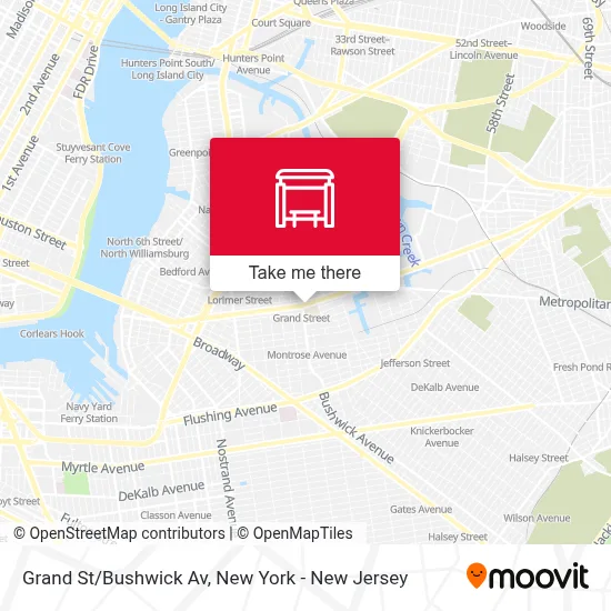 Grand St/Bushwick Av map