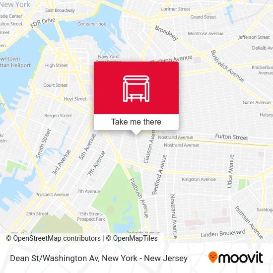 Dean St/Washington Av map