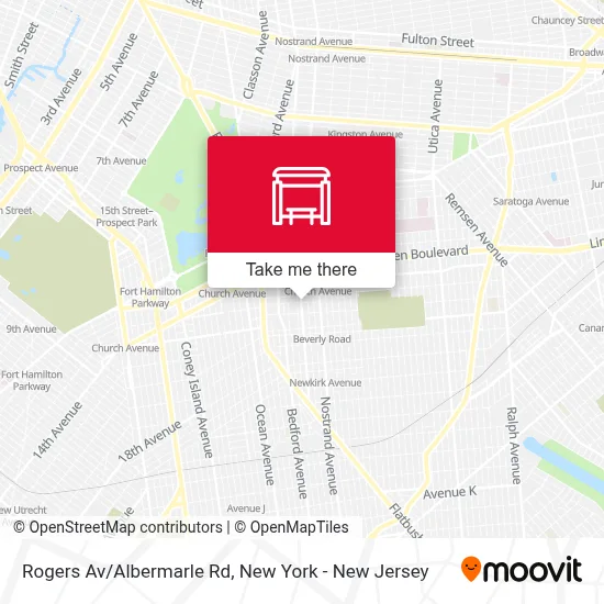 Rogers Av/Albermarle Rd map