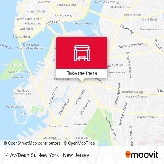 4 Av/Dean St map