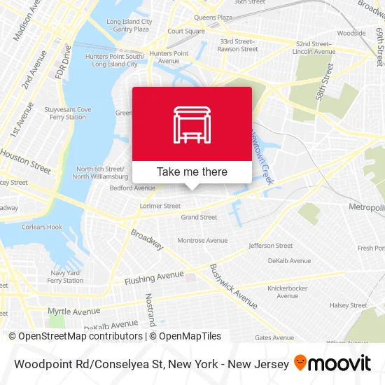 Woodpoint Rd/Conselyea St map