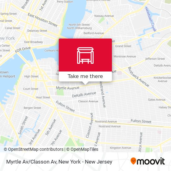 Mapa de Myrtle Av/Classon Av