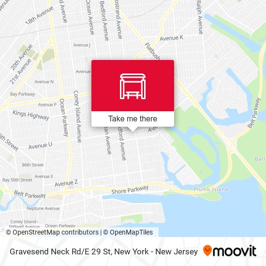 Mapa de Gravesend Neck Rd/E 29 St