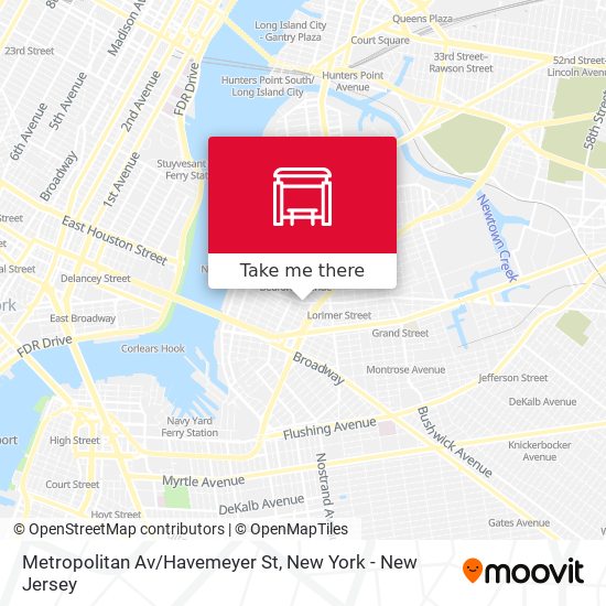 Mapa de Metropolitan Av/Havemeyer St
