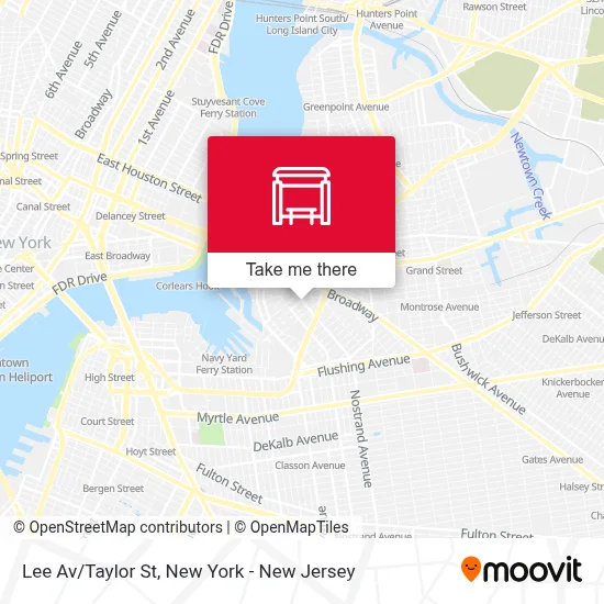 Lee Av/Taylor St map