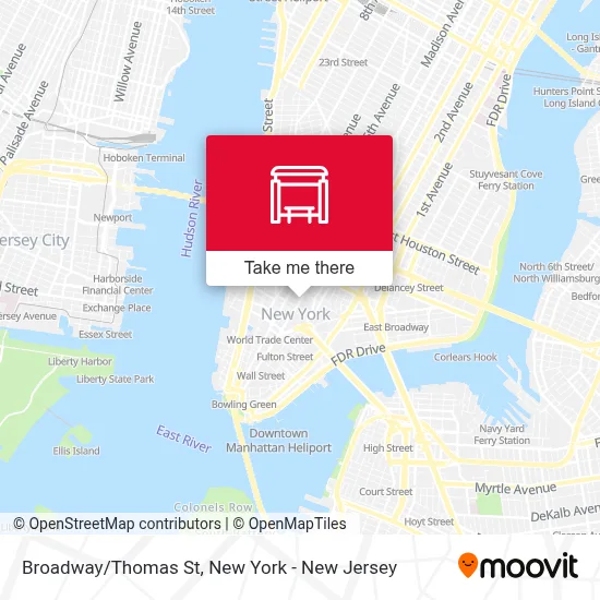 Broadway/Thomas St map