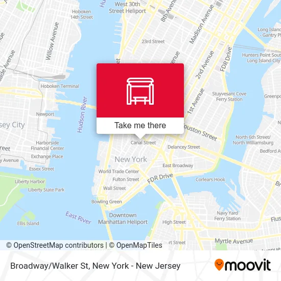 Broadway/Walker St map