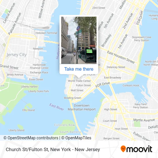 Church St/Fulton St map