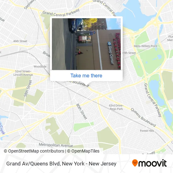 Grand Av/Queens Blvd map
