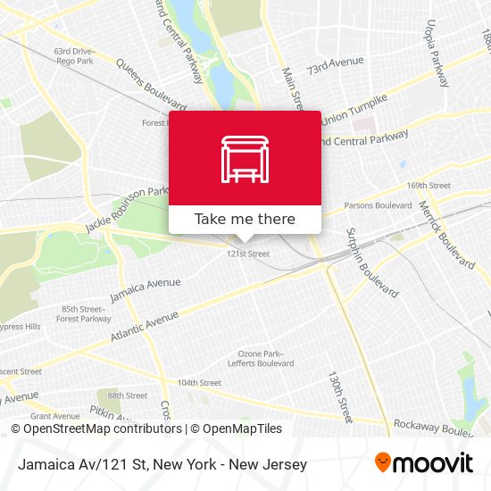 Mapa de Jamaica Av/121 St