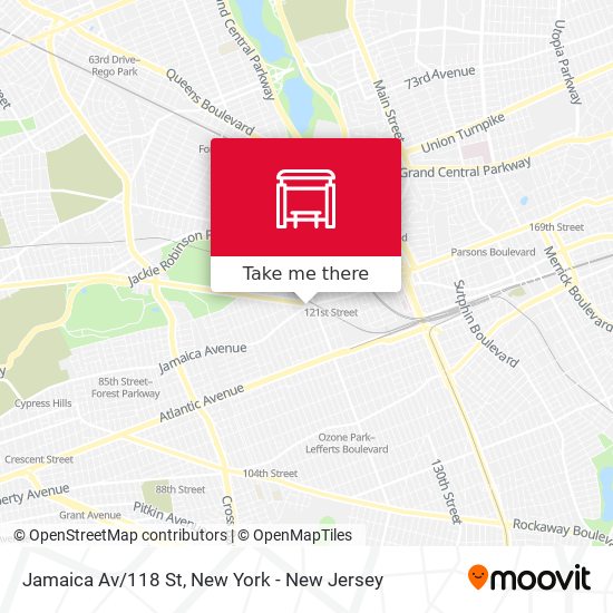 Mapa de Jamaica Av/118 St