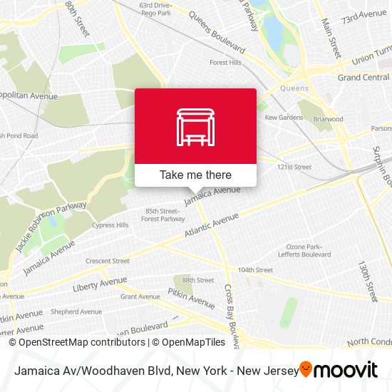 Mapa de Jamaica Av/Woodhaven Blvd
